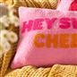 OHS Slogan Scatter Pillow Hey Sweet Cheeks Boucle Filled Cushion Back Support