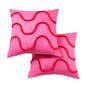 OHS Tufted Waves Cushion Covers 2 Pack Decorative Square Pillowcases