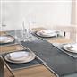 OHS Piped Trim Table Mats Runner Set Matte Velvet Placemats Home Decor