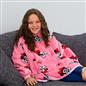 Minnie Mouse Hoodie Blanket Oversized Wearable Soft Sherpa Fleece Throw, Pink