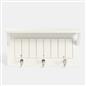 OHS Coat Rack Wall Mounted Shelf Engineered Wood Floating Display Unit