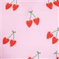 OHS Heart Scatter Cushion Cherry Print Frill Microfibre Decorative Throw Pillow