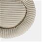 OHS Ribbed Pet Bed Soft Fleece Round Calming Anti Anxiety Cushion for Dog Cat