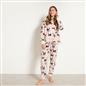 OHS Pet Print Loungewear Set Hoodie Blanket Sherpa Lined Fleece Winter Nightwear