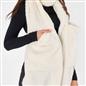 OHS Long Teddy Fleece Scarf Pocket Soft Wrap Plush Womens Shawl Neck Hand Warmer