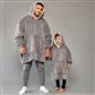 OHS Kids Hoodie Blanket Oversized Ultra Plush Soft Sherpa Wearable Sweatshirt