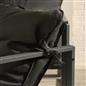 OHS Miami Table Chair Set 4PC Garden Patio Furniture Outdoor Metal Frame