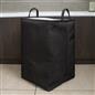 Laundry Basket Bag Foldable Drawstring Clothes Bin Organiser Faux Linen Handles