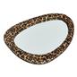 OHS Wall Mirror Matte Velvet Irregular Home Decor Vanity Living Room Bedroom