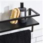 OHS Towel Rail Bathroom Shelf Space Saving Storage Unit Wall Mounted Modern Home