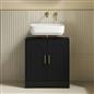 OHS Arch Under Sink Bathroom Cabinet with 2 Doors Wooden Under Basin Storage