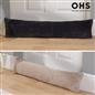 Fabric Door Draught Excluder Weather Seal Waffle Fleece Window Draft Insulation