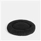OHS Ribbed Pet Bed Soft Fleece Round Calming Anti Anxiety Cushion for Dog Cat