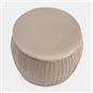 Ottoman Storage Stool Matte Velvet Pleated Home Decor Vanity Pouffe Chair Seat