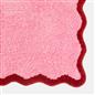 OHS Scallop Bath Mat Novelty Contrast Edge Soft Non Slip Bathroom Shower Rug