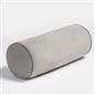 OHS Piped Edge Bolster Cushion Matte Velvet Bedroom Sofa Plump Filled Pillow