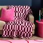 OHS Checkerboard Throw Ultra Soft Blanket Flannel Lightweight Bedspread