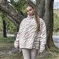OHS Zebra Half Zip Hoodie Teddy Fleece Winter Thermal Jumper Pullover