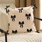 OHS Bows Cushion Covers Matte Velvet Living Room Square Pillowcases Home Decor