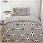 OHS Football Fleece Duvet Cover Kids Warm Reversible Bedding Supersoft Thermal