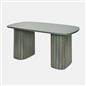 OHS Madison Coffee Table Ribbed Engineered Wood Side End Desk Home Decor