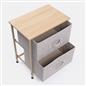 OHS Fabric Cabinet Bedside 2/3/4/5/6 Drawers Storage Unit Clothes Home Organiser