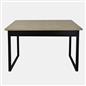 OHS Extendable Dining Table 4-6 Seater Chevron Wood Effect Kitchen Tables