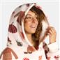 OHS Autumn Hoodie Blanket Extra Long Halloween Sherpa Lined Wearable Throw
