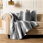 Stripe Throw Over Blanket Faux Fur Fleece Super Soft Plush Sofa Warm Bedspread