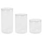 Storage Jar Round Plastic Food Organiser Tea Coffee Sugar Holder Tub Kitchen Pot