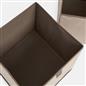 OHS Multi Pack of Matte Velvet Storage Boxes Stylish Foldable Set Square Cube
