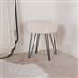Stool Boucle Fleece Chair Dressing Table Vanity Seat Pouffe Home Spa Foot Rest