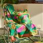 OHS Tropical Print Throw Soft Blanket Polar Fleece Lightweight Bedspread