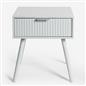 OHS Venice Nightstand Bedside Table 1 Drawer End Side Storage Cabinet