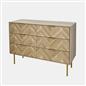 OHS Chevron Storage Unit Chest Engineered Wood 6 Drawer Cabinet Sideboard
