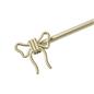 OHS Bow Curtain Pole Extendable 70-220cm Metal 16mm Finnials Decor