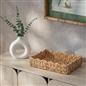 OHS Scallop Seagrass Tray Water Hyacinth Decorative Organiser Storage Basket