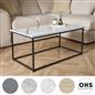 OHS Coffee Table Marble Bedside End Living Room Modern Metal Frame Home Decor