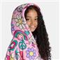OHS Kids Print Hooded Blanket Flannel Sherpa Lined Wearable Throw Hoodie