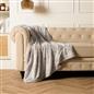 Faux Fur Fleece Throw Bed Blanket Plush Two Tone Warm Super Soft Sofa Bedspread