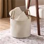 Velvet Storage Basket Hamper Clothes Toys Organiser Fabric Washing Bag Handles