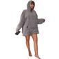 OHS Electric Heated Oversized Hoodie Blanket with Sleeves Wearable Sherpa Giant