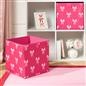 OHS Bows Storage Box Cube Folding Multipack Space Saving Shoe Toy Organiser