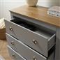 OHS Chicago Bedside Table 2/3 Drawer Hallway Cabinet Nightstand Unit Home Decor