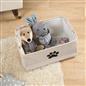 Pet Storage Basket Dog Toy Box Bin Handles Collapsible New Puppy Essentials Gift