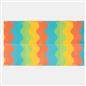 OHS Garden Rug Waved Lines Print Outdoor Waterproof Area Mat Patio Decor