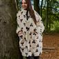 OHS Bows Pocket Scarf Coral Fleece Sherpa Lined Thermal Winter Wrap Hand Warmer