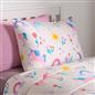 Coverless 10.5 Tog Unicorn Duvet Pillowcase Kids Single Quilt Travel Bedding Set