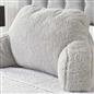 OHS Teddy Fleece Reading Pillow Cuddle Cushion with Arms Lumbar Bed Chair