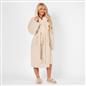 OHS Teddy Marl Fleece Soft Adults Dressing Gown Unisex Full-Length Robe
